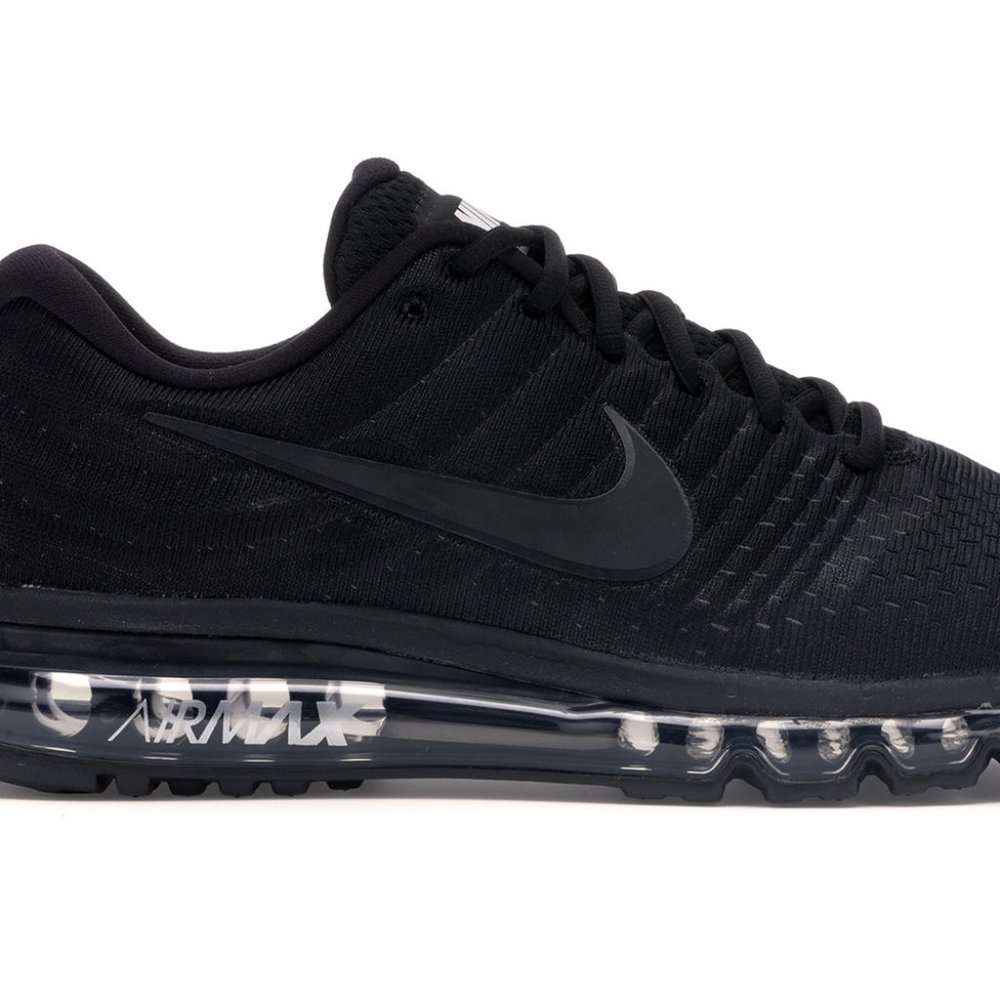 NIKE AIR MAX 2017 TRIPLE BLACK MEN NEW With Box